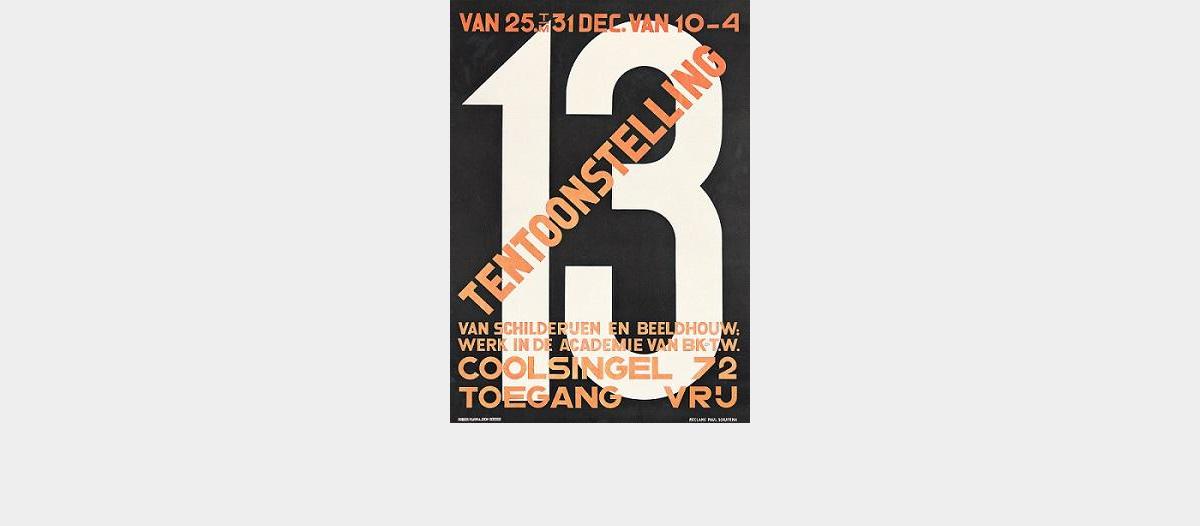 Affiche TENTOONSTELLING 13 uit 1927