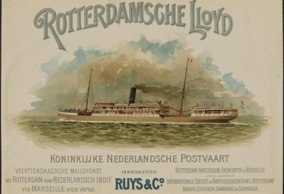 Affiche van de Rotterdamse Lloyd