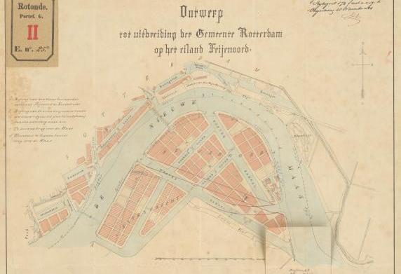 Rotondetekeningen Feijenoord Sprong naar Zuid Stadsuitbreiding havens