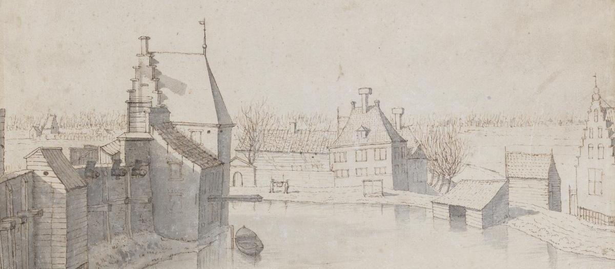 Prent van de Oostpoort uit 1674