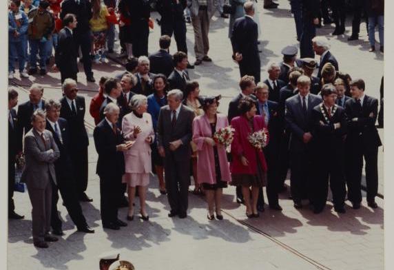 Koningin Beatrix op de Coolsingel.