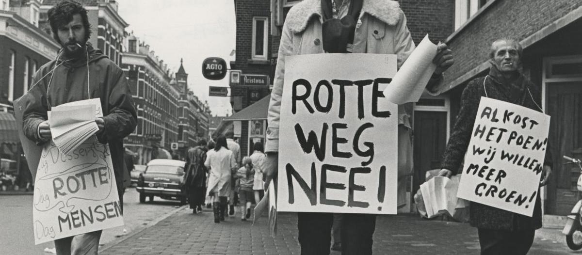 Prostest protestactie behoud Rotte Rottetrac snelweg Crooswijk
