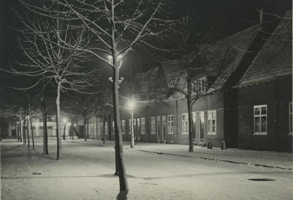 Vreewijk sneeuw avond Dreef