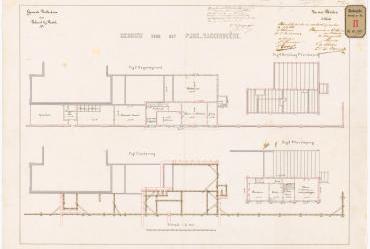 Plattegronden van het Parc Vaccinogne uit de Rotondetekeningencollectie.